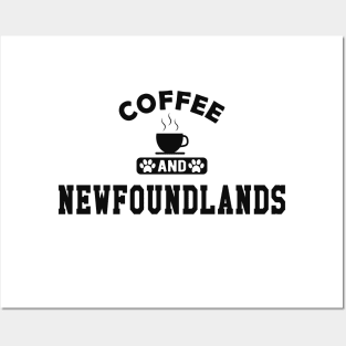 Newfoundland Dog - Coffee and newfoundlands Posters and Art